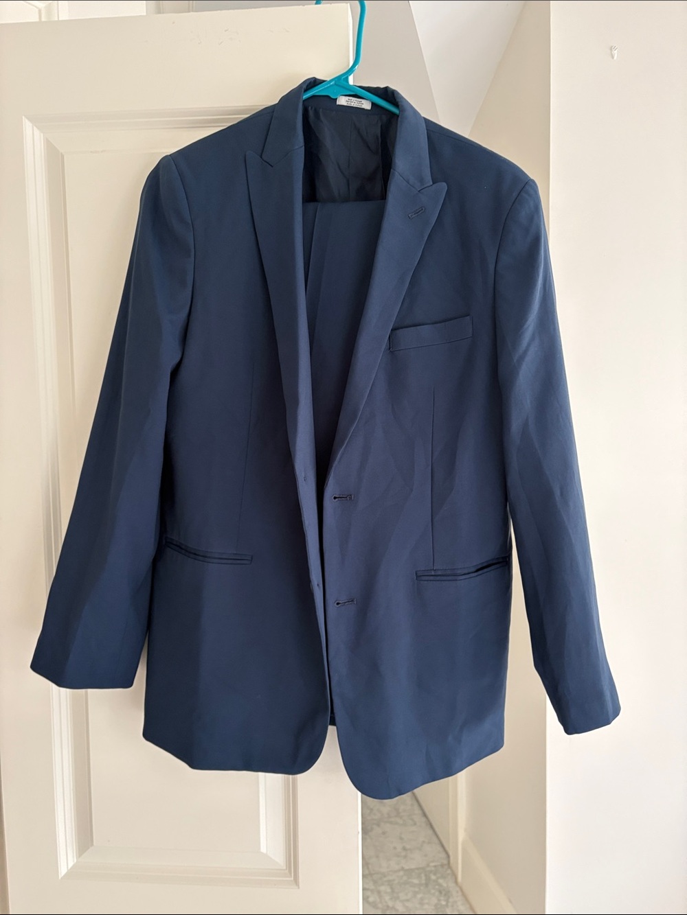 Calvin Klein Navy Suit - Tailored Single-Breasted Jacket